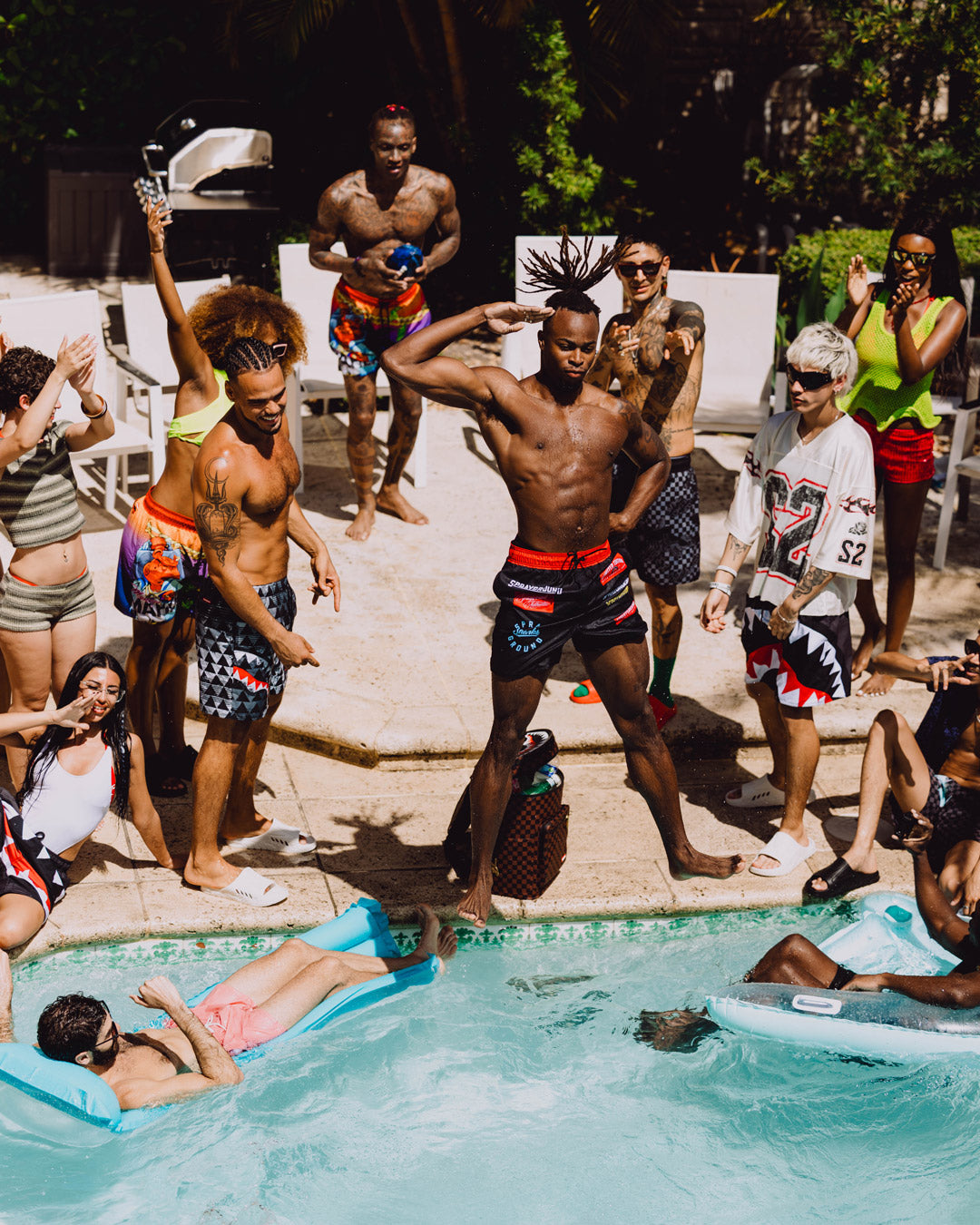 SPRAYGROUND® SWIM SG LOGO PATCHES SWIM SHORT
