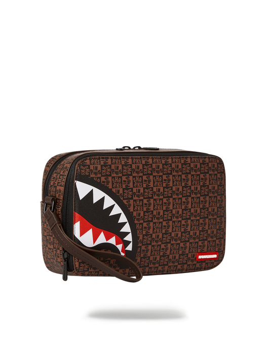 SPRAYGROUND® TOILETRY FRENZY SHARKS TOILETRY BAG