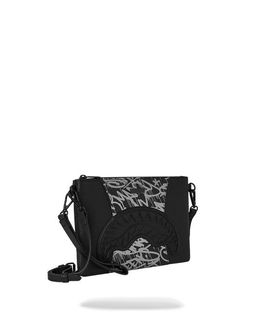 SPRAYGROUND® POUCHETTE A.M.P.M CROSSOVER CLUTCH W/ SHOULDER STRAP