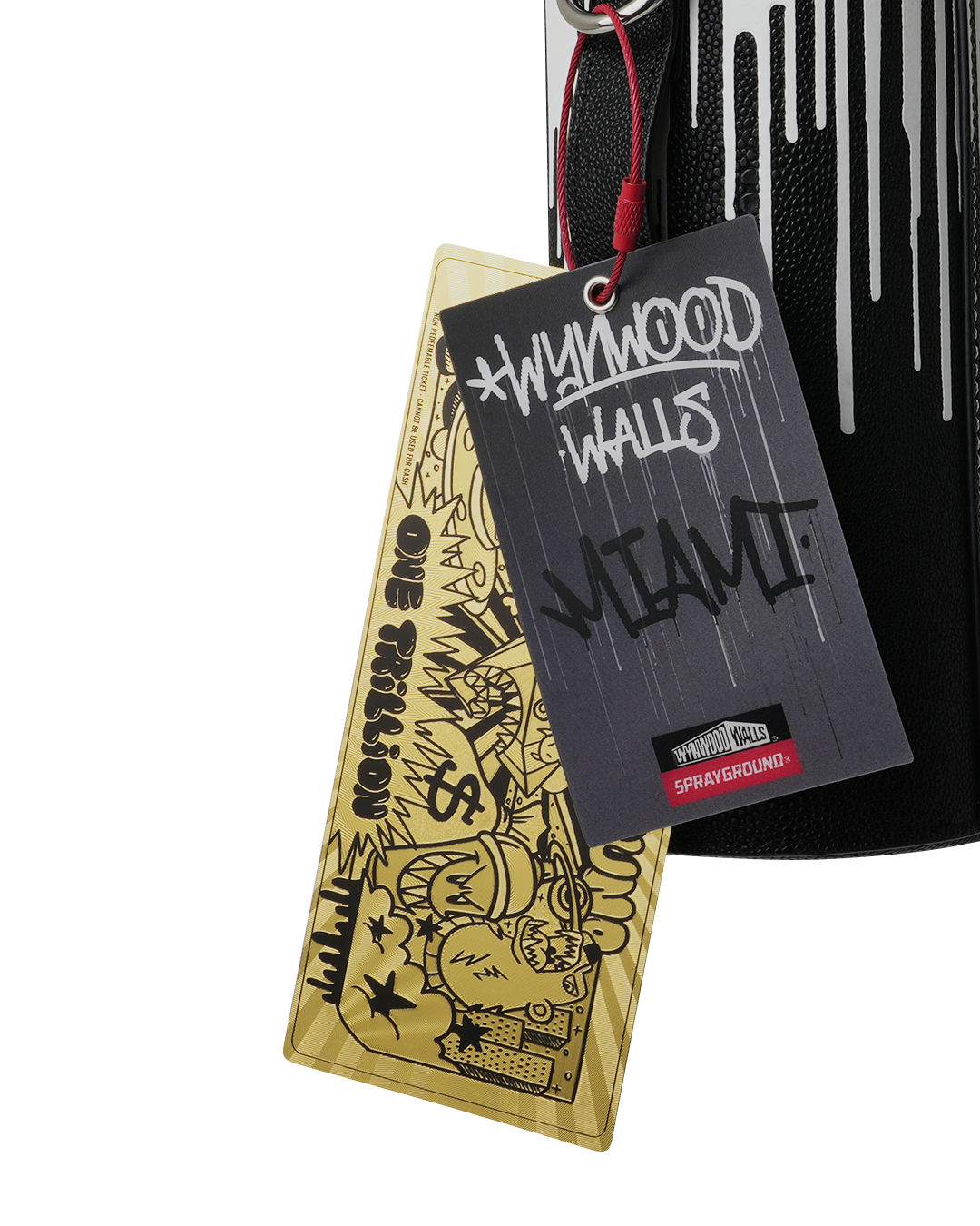 SPRAYGROUND® SPRAY PAINT CAN HOLDER WYNWOOD WALLS COLLAB WATER BOTTLE OR SPRAYCAN HOLDER (BLK/WHT)