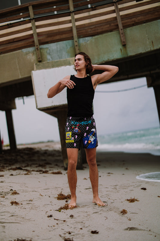 SPRAYGROUND® SWIM SPONGEBOB TOKYO BUBBLE SWIM SHORTS