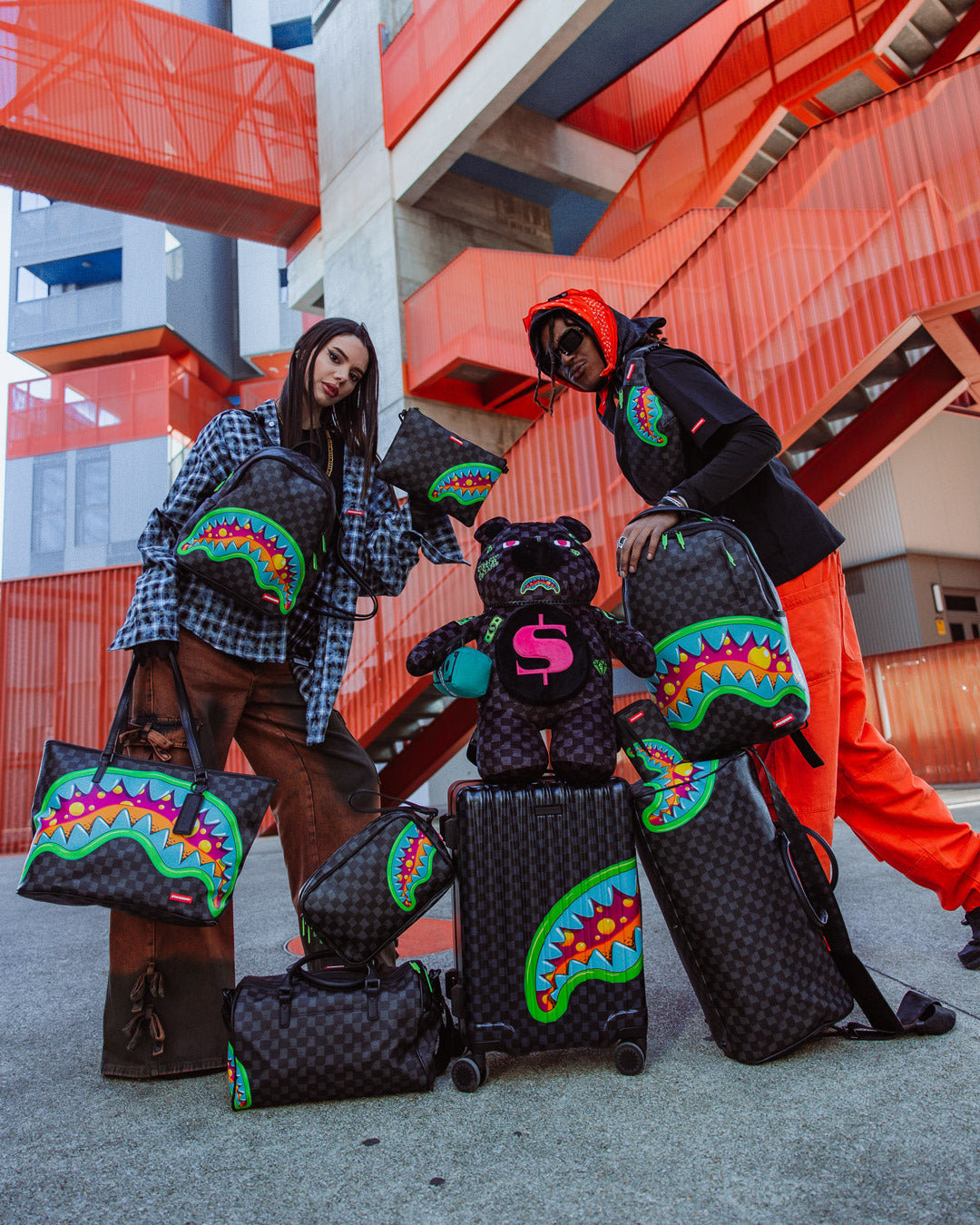 SPRAYGROUND® DUFFLE SLIME TAKEOVER DUFFLE