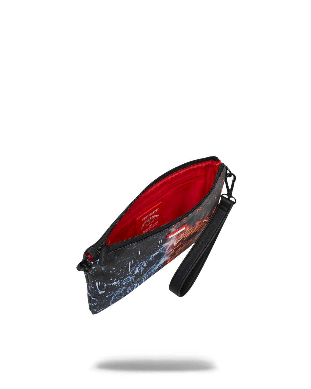 SPRAYGROUND® POUCHETTE FIRE & ICE SHARK CROSSOVER CLUTCH