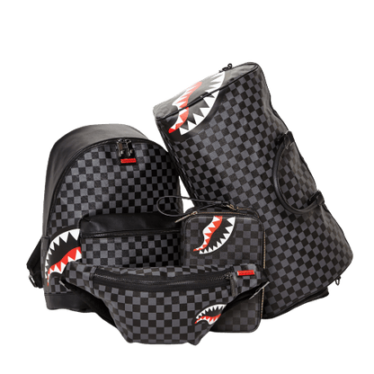 SPRAYGROUND® BACKPACK SHARKS IN PARIS (BLACK CHECKERED EDITION)