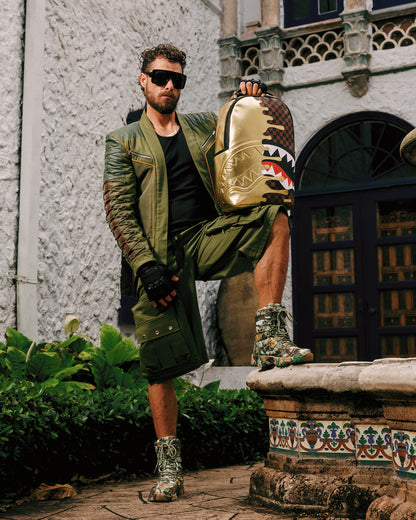 SPRAYGROUNDÂ® BACKPACK SHARKS IN PARIS GOLD DRIP BACKPACK