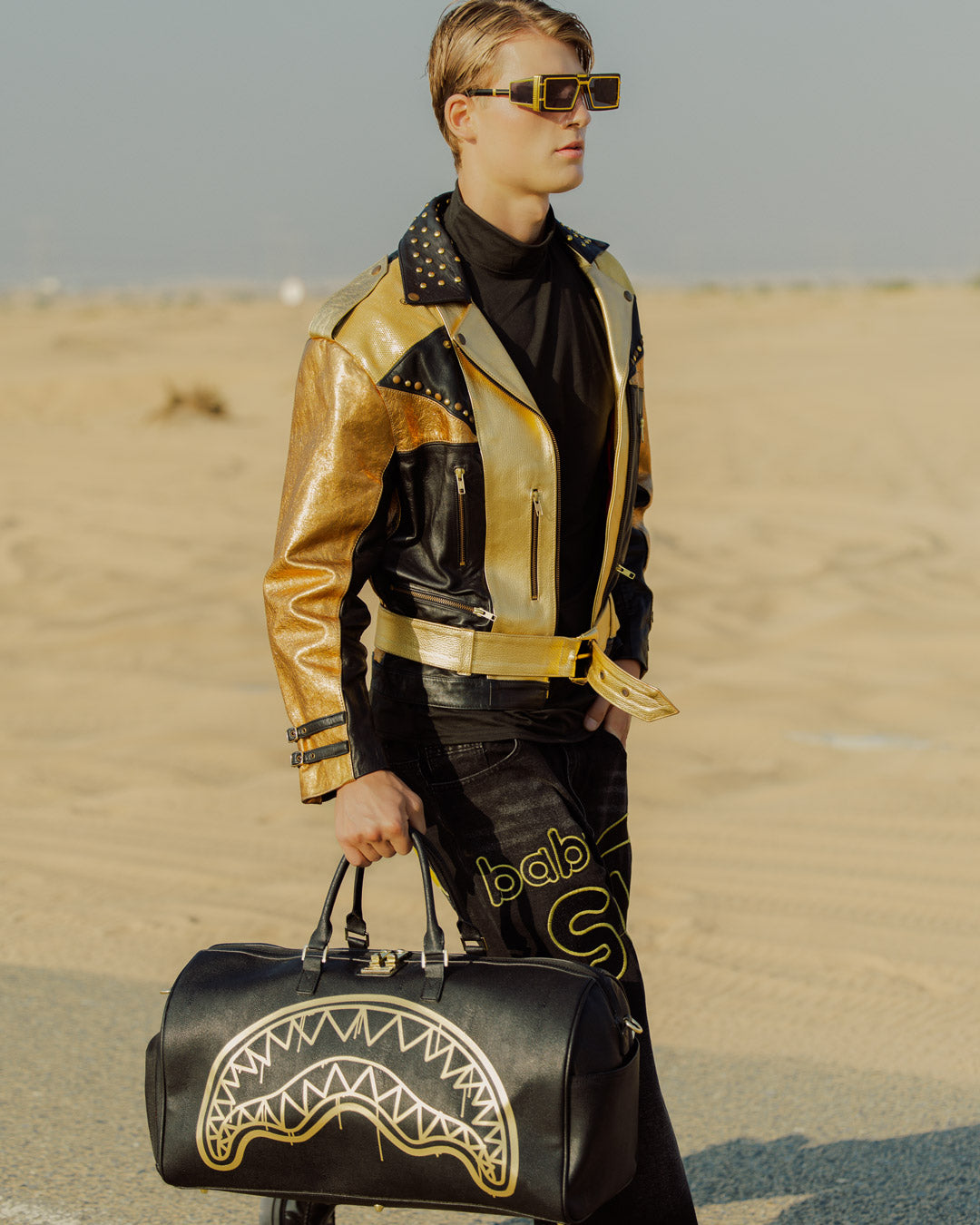 SPRAYGROUND® DUFFLE THAT GOLD DRAP DUFFLE