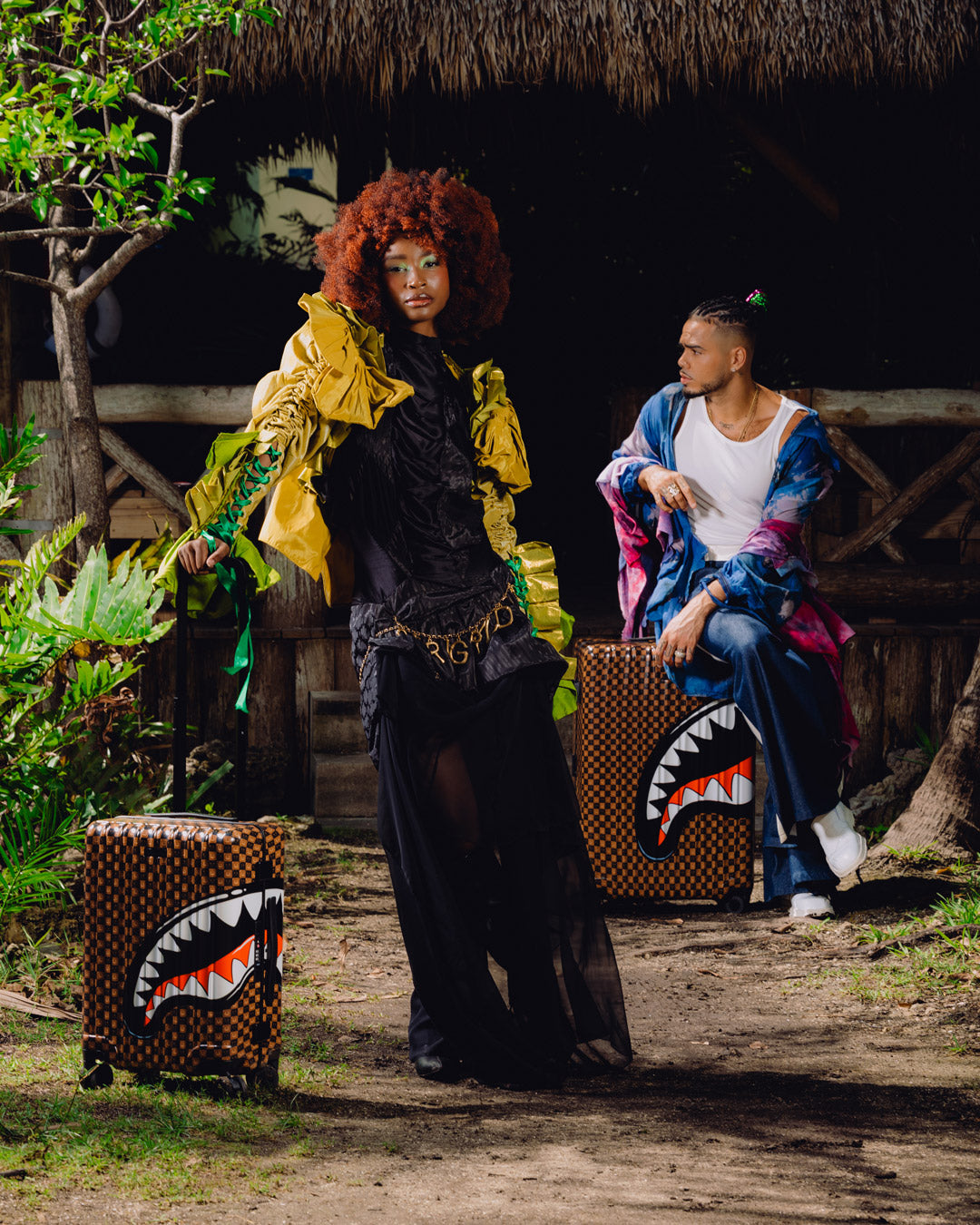 SPRAYGROUND® LUGGAGE SHARKS IN PARIS GRIN & GRIND CARRY-ON LUGGAGE