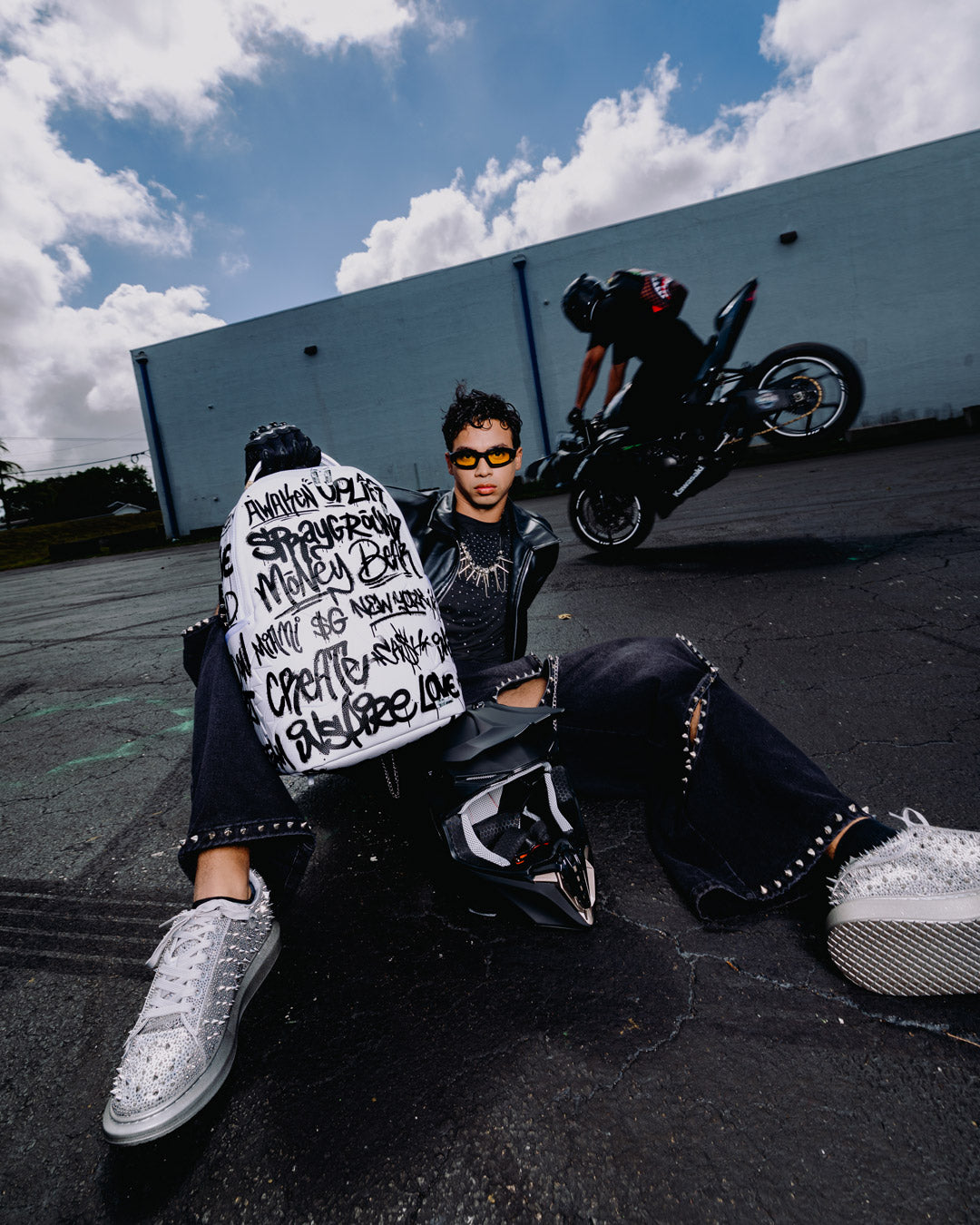 SPRAYGROUND® BACKPACK SHARK GRAFFITI BACKPACK