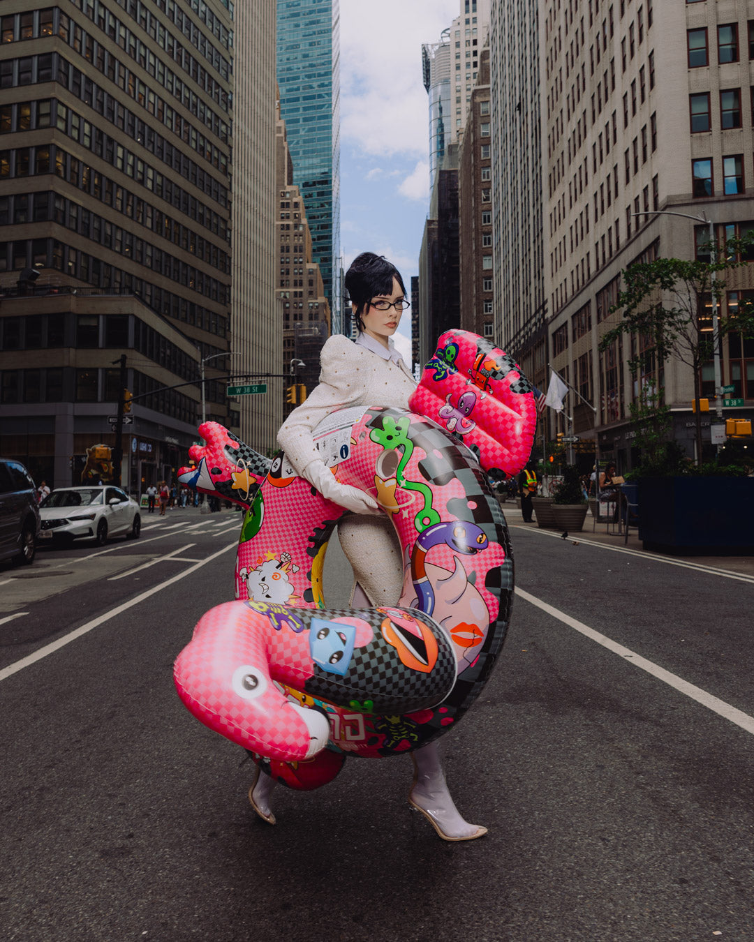 SPRAYGROUND® FLOATY FLAMINGO MAFIA - POOL PARTY FLOATY