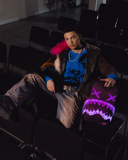 SPRAYGROUND® BACKPACK FIBER OPTICS PARTY SHARK BACKPACK