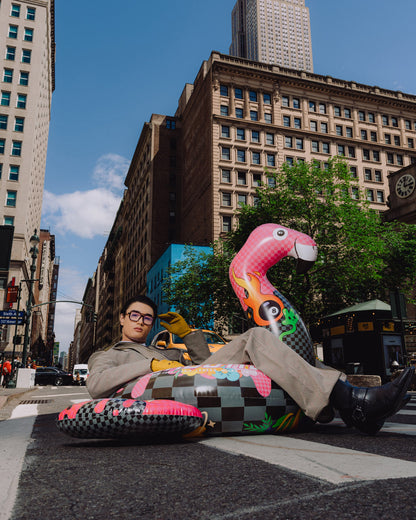SPRAYGROUND® FLOATY FLAMINGO MAFIA - POOL PARTY FLOATY