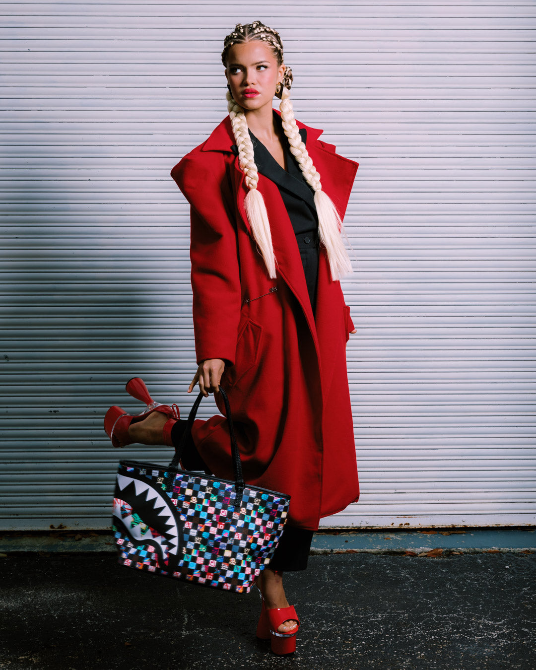 SPRAYGROUND® TOTE CRAZY CHECK TOTE