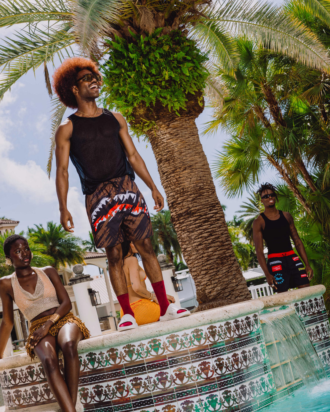 SPRAYGROUND® SWIM SMEARED GRUNGE SWIM SHORT