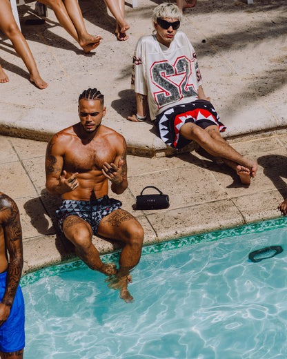 SPRAYGROUND® SWIM PIXEL MOUTH SWIM SHORT