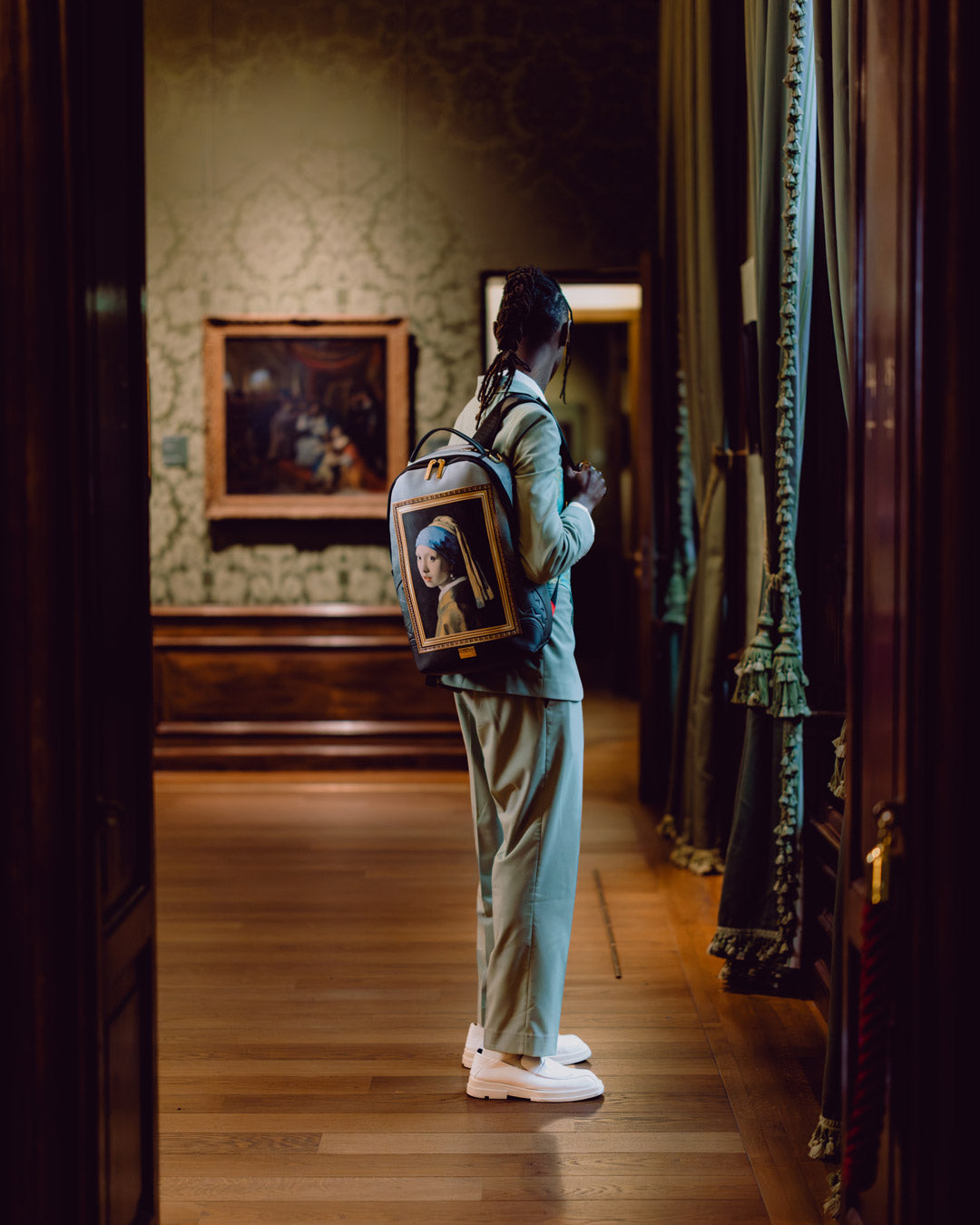 SPRAYGROUND® BACKPACK MAURITSHUIS MUSEUM 3D FRAME GIRL WITH A PEARL EARRING COLLAB BACKPACK