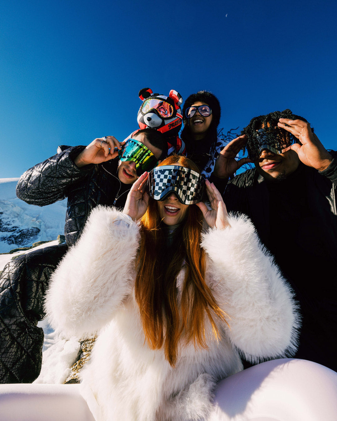 SPRAYGROUND® APPAREL GRAFFITI SKI GOGGLES SET (3 INTERCHANGEABLE LENSES)