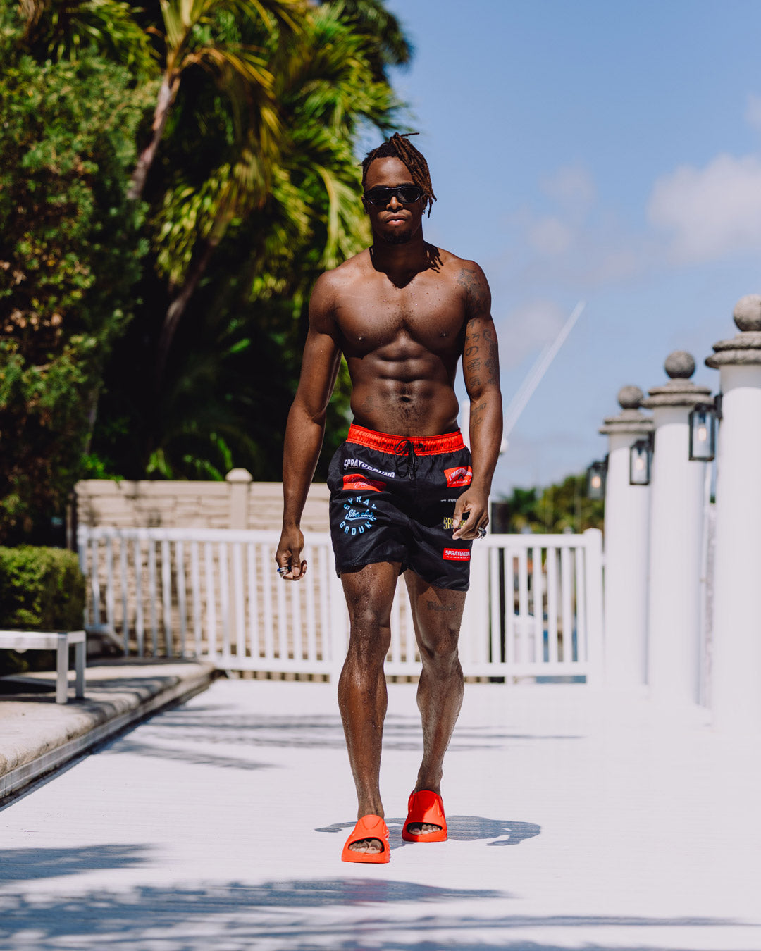 SPRAYGROUND® SWIM SG LOGO PATCHES SWIM SHORT