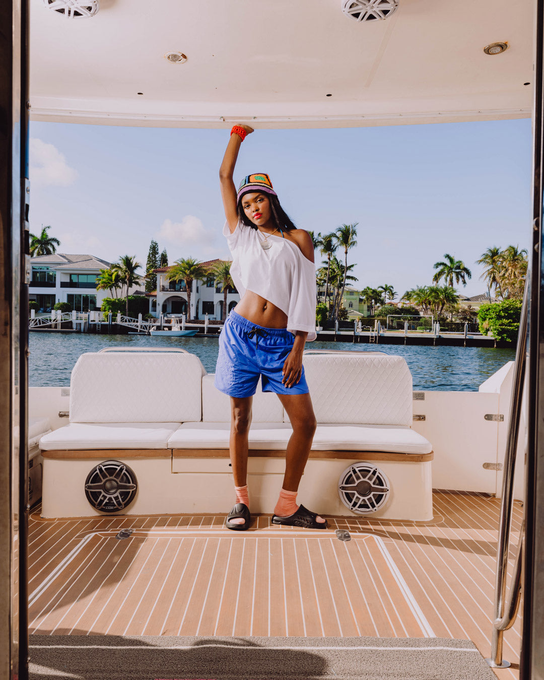 SPRAYGROUND® SWIM BLUE HENNY SWIM SHORT