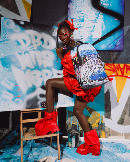 SPRAYGROUND® BACKPACK WYNWOOD WALLS COLLAB MURAL MUSEUM BACKPACK