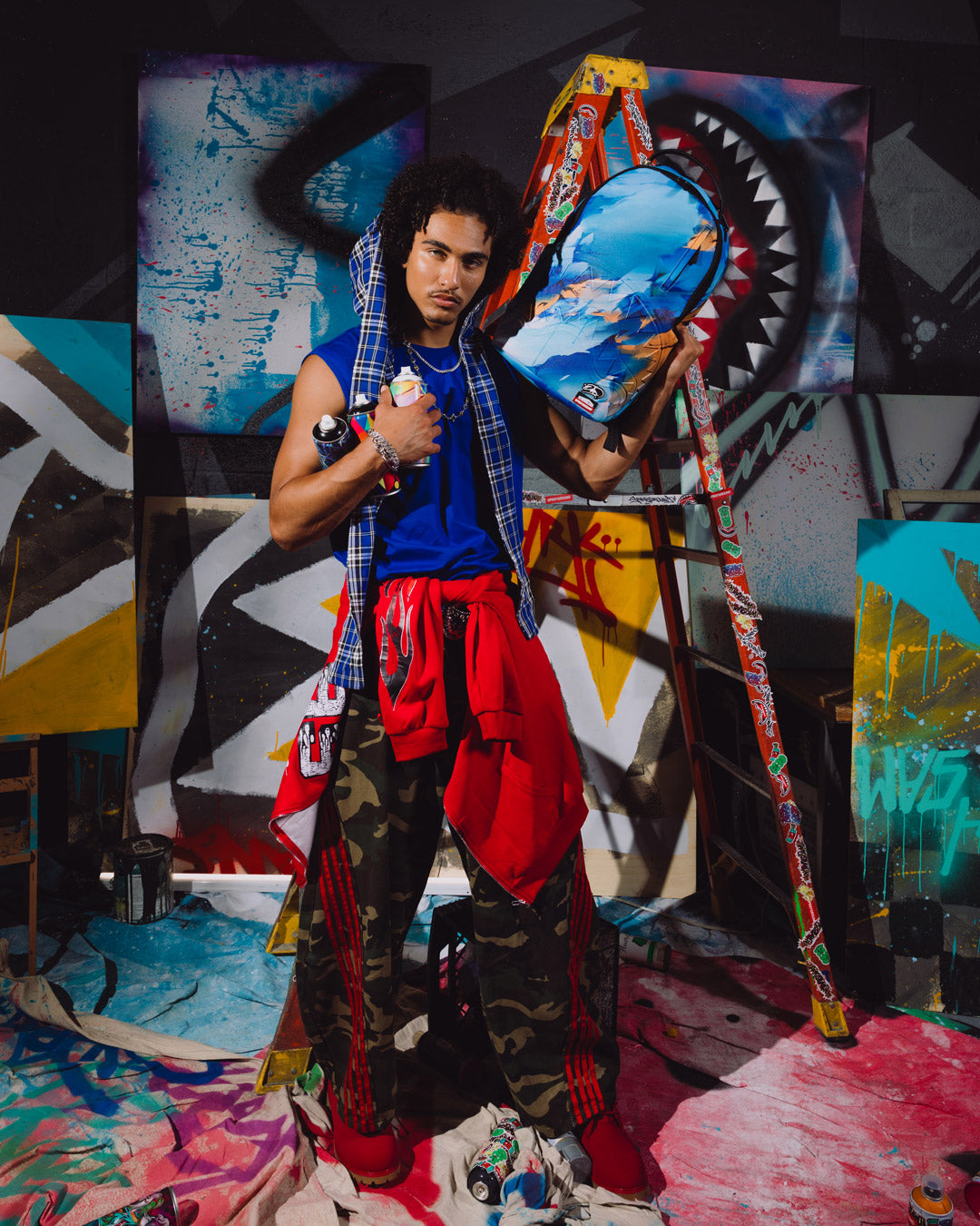 SPRAYGROUND® BACKPACK WYNWOOD WALLS COLLAB DIGITAL DOES JULY BACKPACK