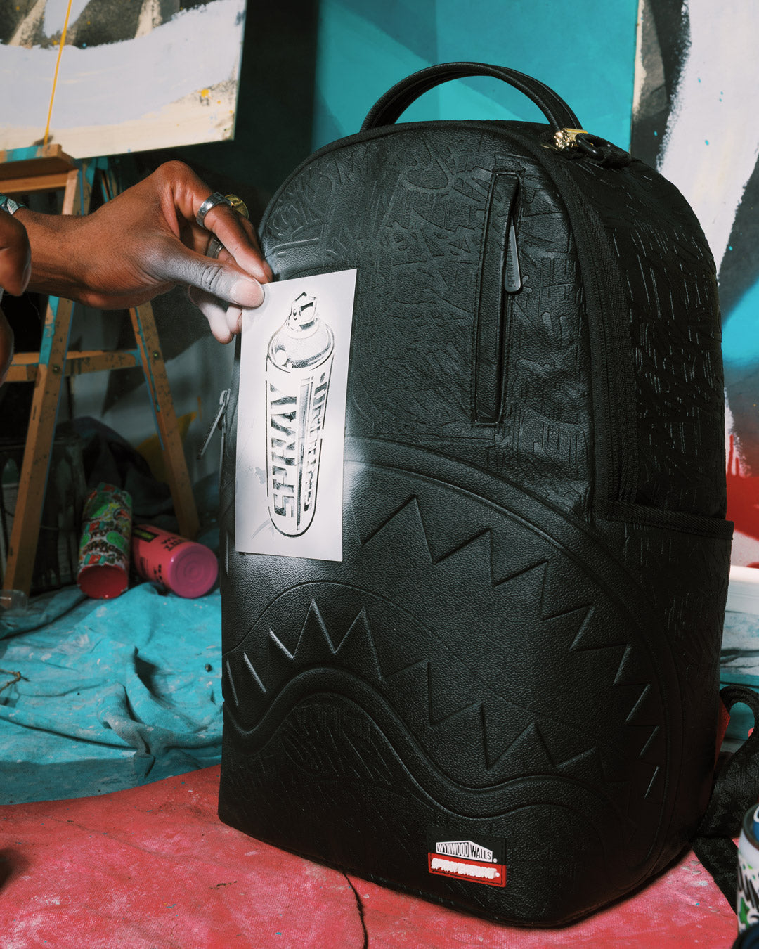 SPRAYGROUND® BACKPACK WYNWOOD WALLS COLLAB STENCIL COLLECTION BACKPACK