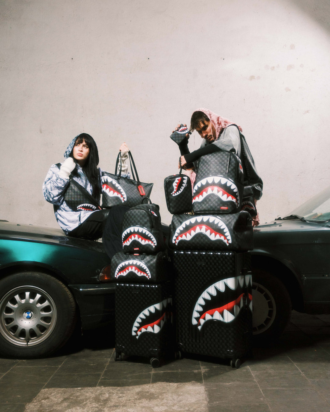 SPRAYGROUND® DUFFLE SHARKS IN PARIS BALLOON BLACK DUFFLE