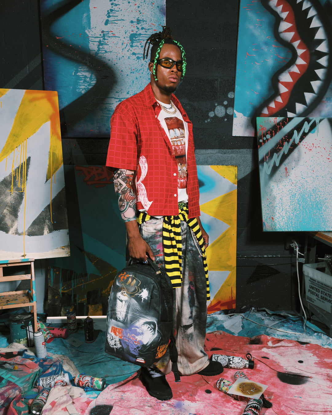 SPRAYGROUND® BACKPACK WYNWOOD WALLS COLLAB STENCIL COLLECTION BACKPACK
