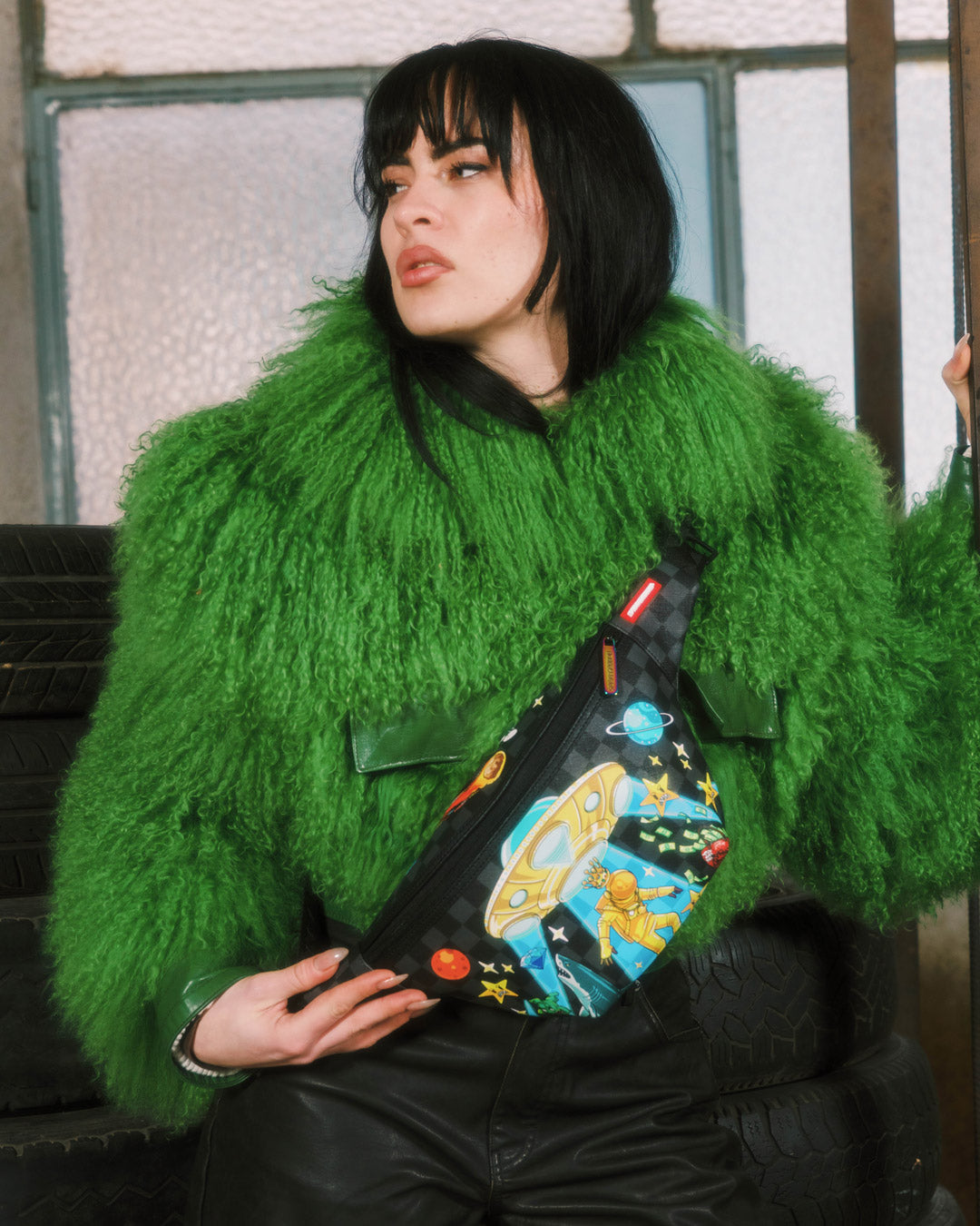 SPRAYGROUND® CROSSBODY SPACE WARPED RMX SAVVY CROSSBODY