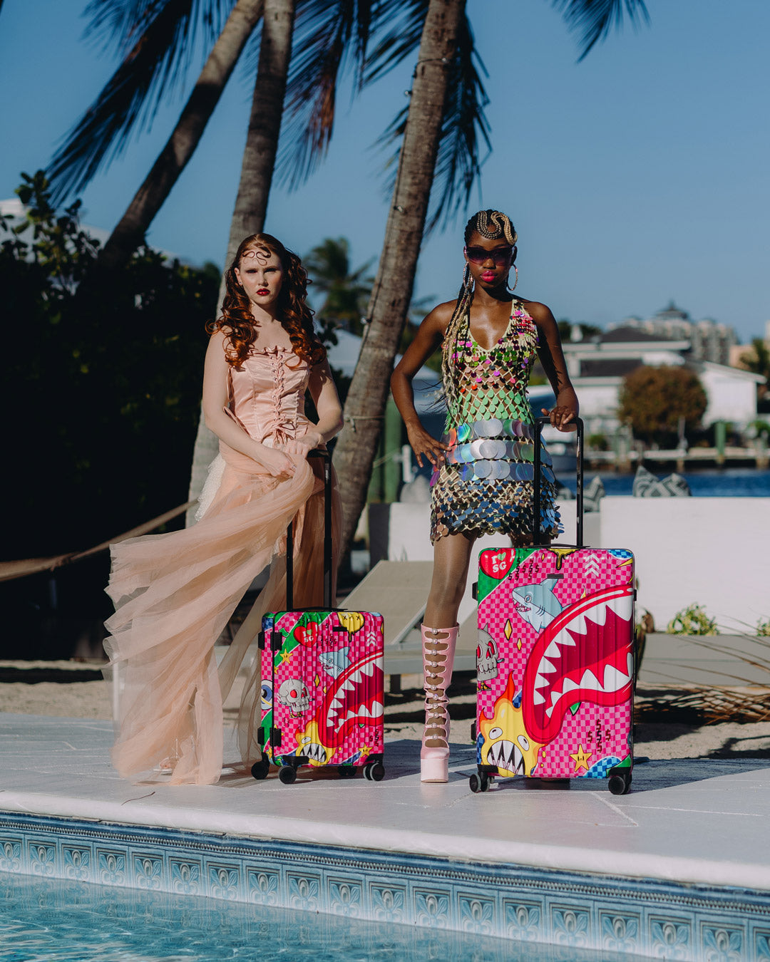 SPRAYGROUND® LUGGAGE KAWAII CHAOS FULL-SIZE LUGGAGE