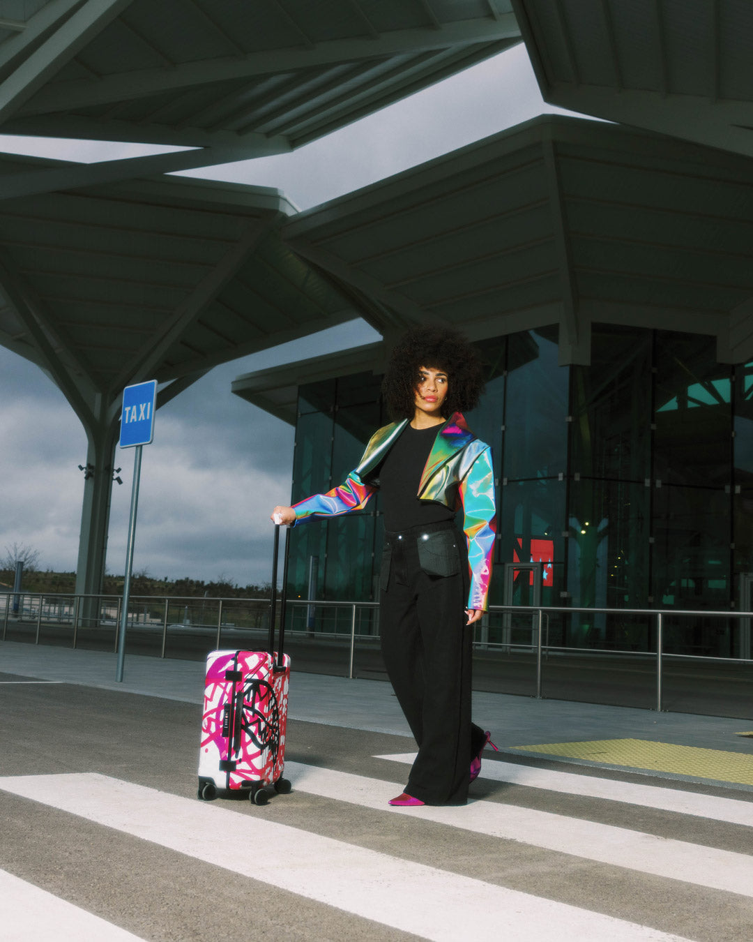 SPRAYGROUND® LUGGAGE GRAFF MAYHEM RMX CARRY-ON LUGGAGE