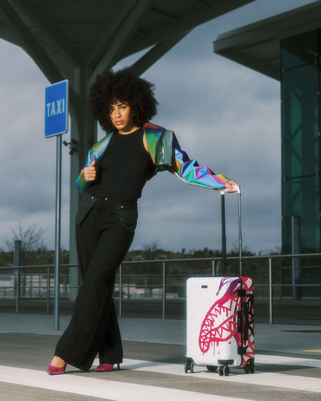 SPRAYGROUND® LUGGAGE GRAFF MAYHEM RMX CARRY-ON LUGGAGE