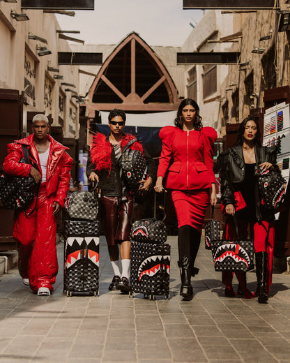 SPRAYGROUND® WALLET GRAY PEEKING CHARACTER CHECK WALLET