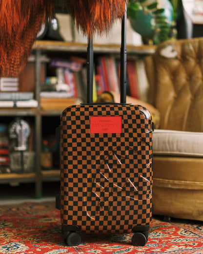 SPRAYGROUND® LUGGAGE RED REDEMPTION CARRY-ON LUGGAGE
