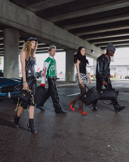 SPRAYGROUND® LUGGAGE THE GOLDEN FANG SHARK CARRY-ON LUGGAGE