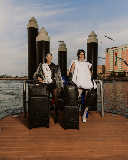 SPRAYGROUND® LUGGAGE GOLD BRICK LUXE CARRY-ON LUGGAGE
