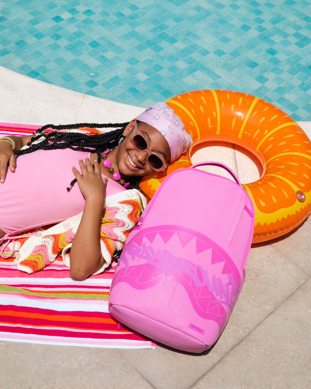 SPRAYGROUNDÂ® BACKPACK PINK GHOST DRIP BACKPACK