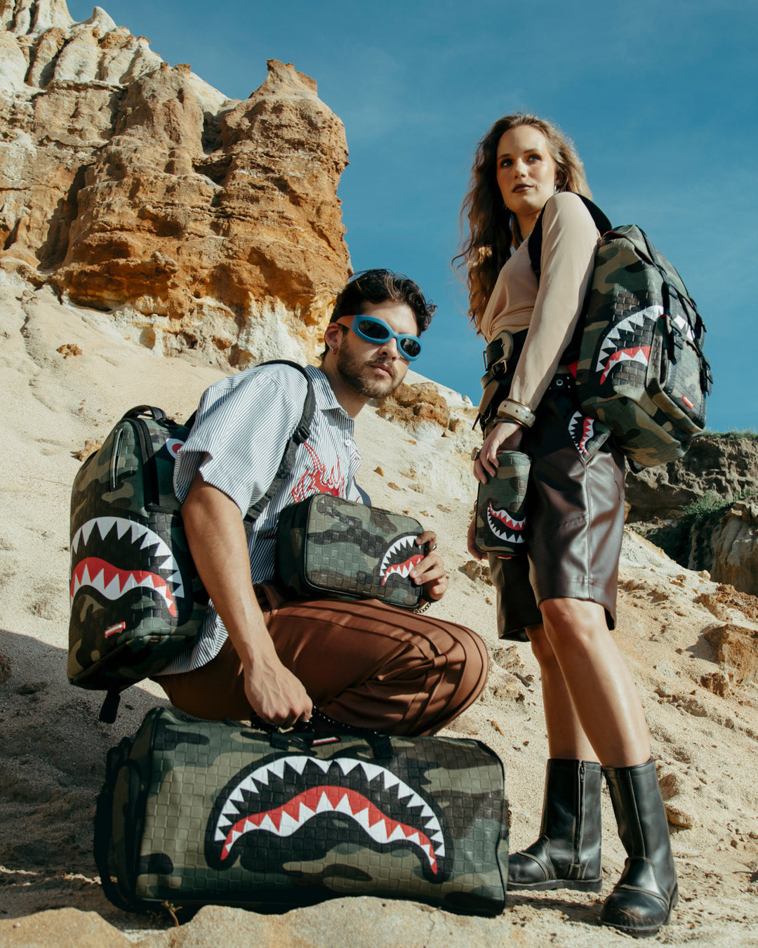 SPRAYGROUND® DUFFLE CAMORICH ROYALE CHAIN DUFFLE