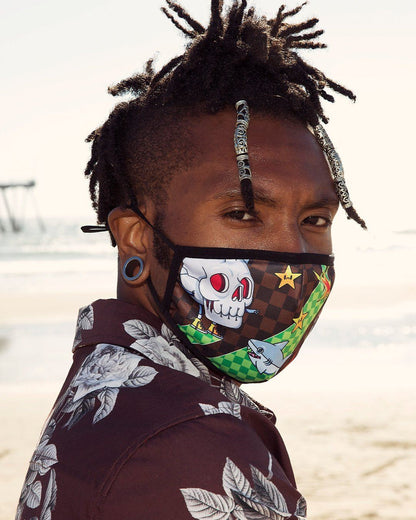 SPRAYGROUND® FASHION MASK WTF THUNDER SHARK FACE MASK