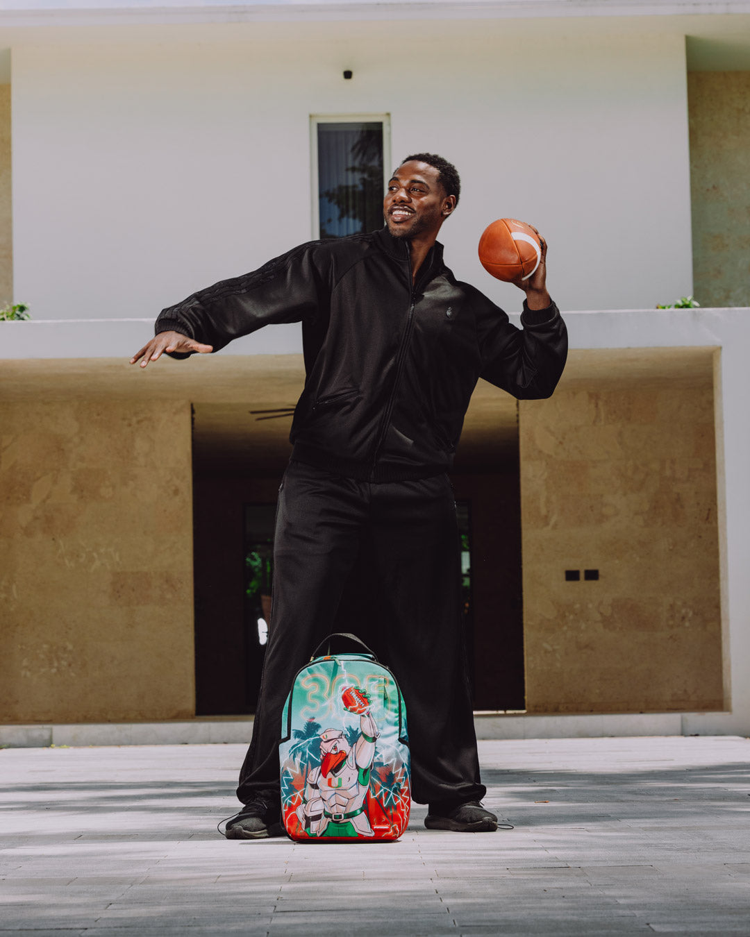 SPRAYGROUND® BACKPACK UNIVERSITY OF MIAMI HURRICANES - TOUCHDOWN THUNDER
