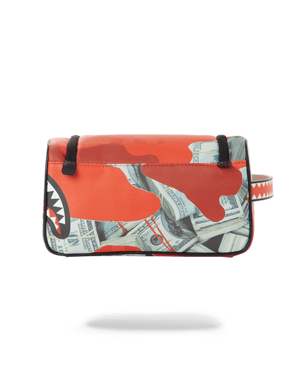 SPRAYGROUND® TOILETRY MONEY CAMO (RED) TOILETRY BAG