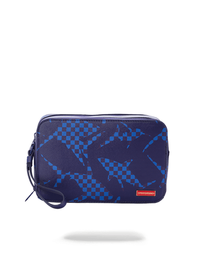 SPRAYGROUND® TOILETRY SHARK CHECK (BLUE) TOILETRY