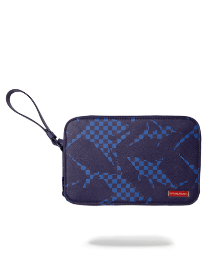 SPRAYGROUND® TOILETRY SHARK CHECK (BLUE) TOILETRY