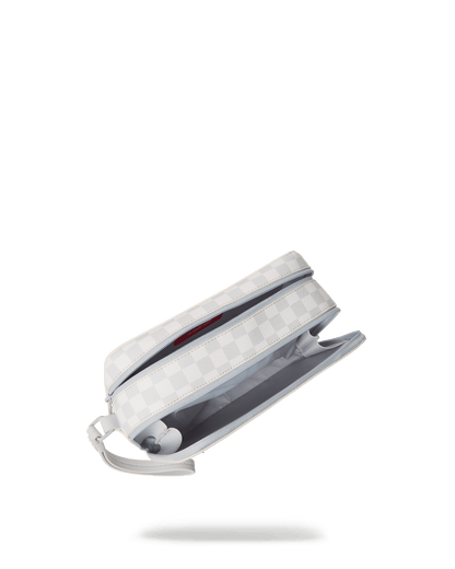 SPRAYGROUND® TOILETRY SPLIT THE CHECK (PEARL) TOILETRY BAG