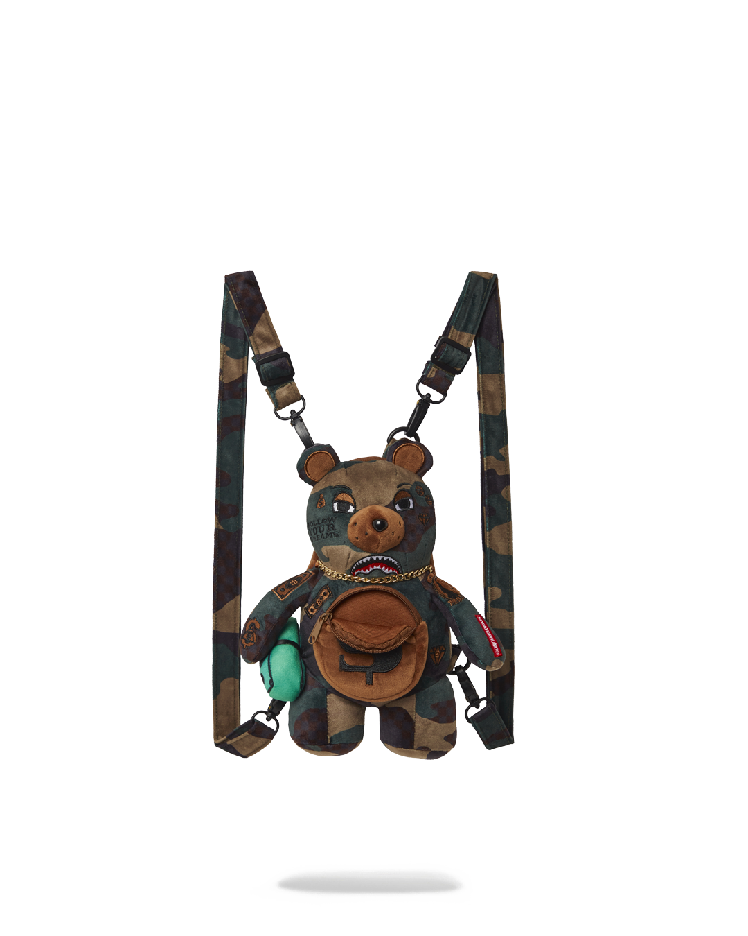 SPRAYGROUND® BACKPACK BEARCUB BACKPACK - CAMOCHECK MONEYBEAR