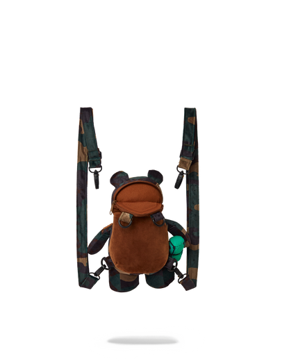 SPRAYGROUND® BACKPACK BEARCUB BACKPACK - CAMOCHECK MONEYBEAR