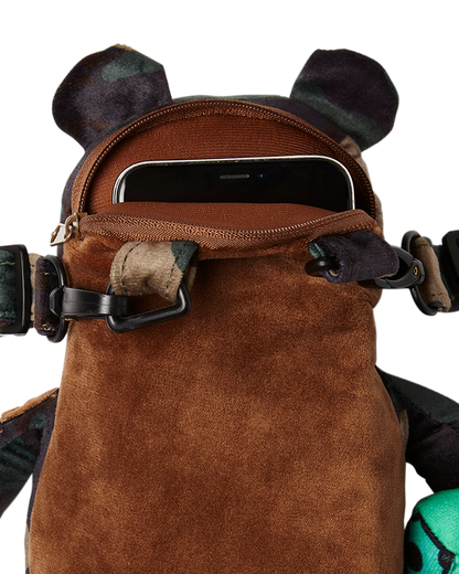 SPRAYGROUND® BACKPACK BEARCUB BACKPACK - CAMOCHECK MONEYBEAR