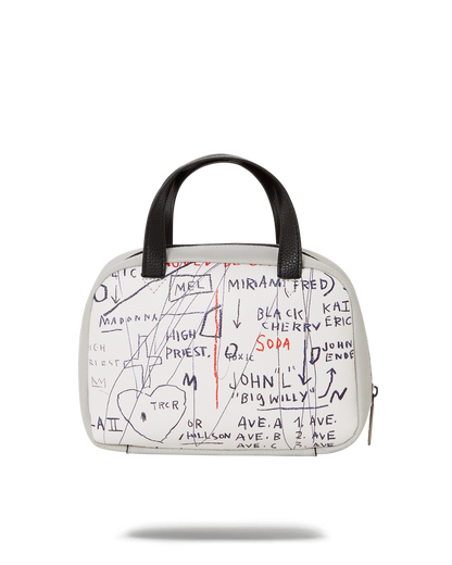 SPRAYGROUND® HANDBAG OFFICIAL BASQUIAT UNTITLED (CHEESE POPCORN) 1983 HANDBAG