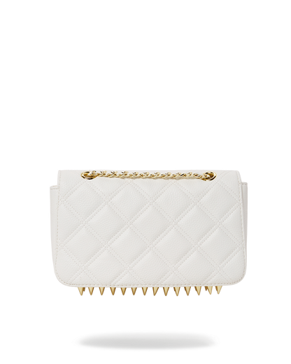 SPRAYGROUND® HANDBAG RIVIERA LE BLANC GOLD CHAIN SHARK HANDBAG