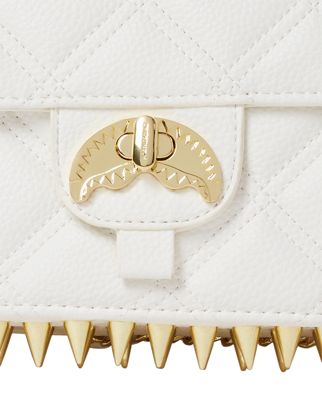SPRAYGROUND® HANDBAG RIVIERA LE BLANC GOLD CHAIN SHARK HANDBAG