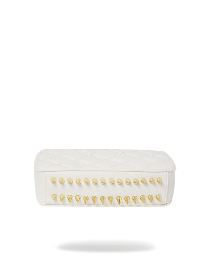 SPRAYGROUND® HANDBAG RIVIERA LE BLANC GOLD CHAIN SHARK HANDBAG